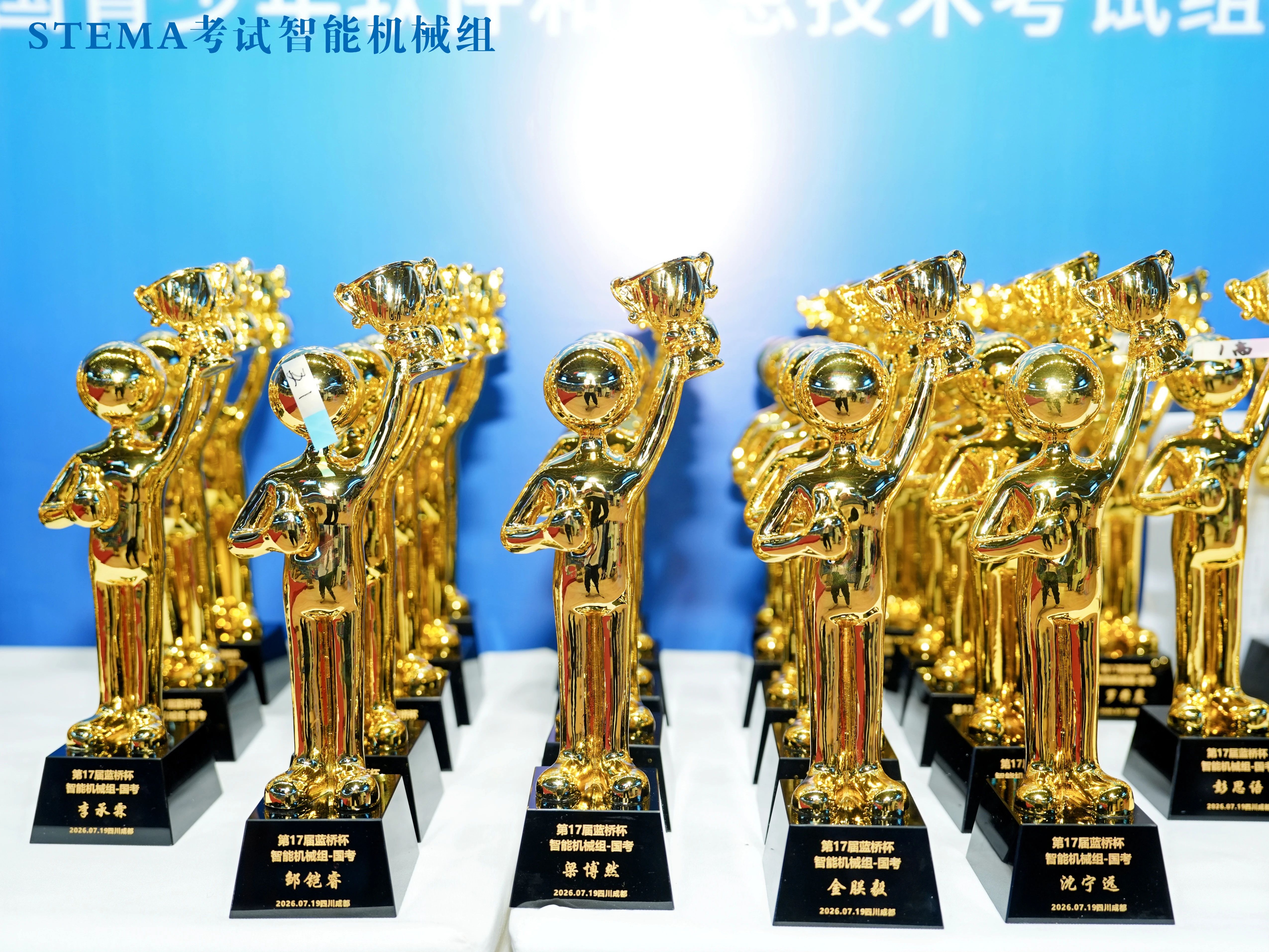 蓝桥科创全国级荣誉奖杯示例